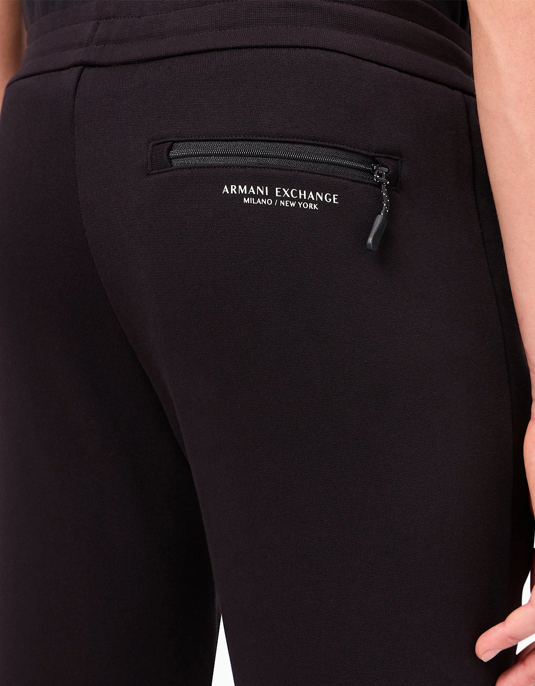 Zip Pocket Track Pants Black