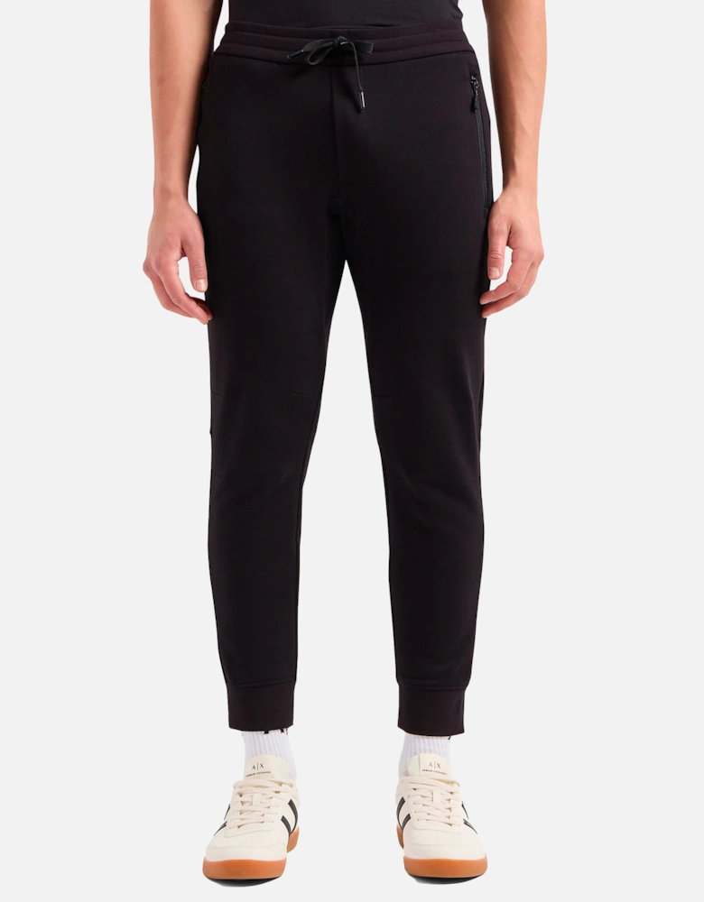 Zip Pocket Track Pants Black