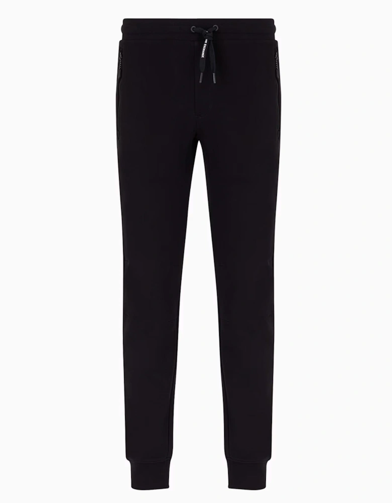 Zip Pocket Track Pants Black