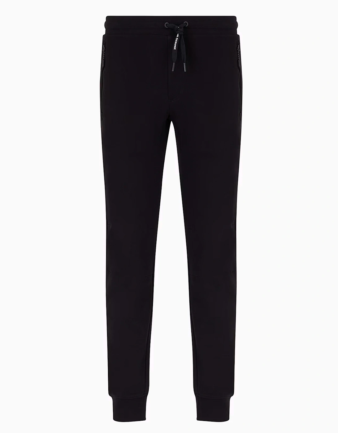 Zip Pocket Track Pants Black