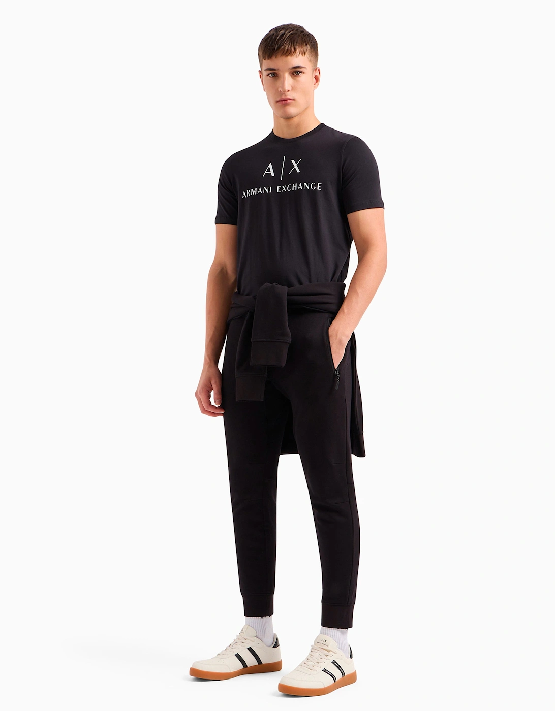 Zip Pocket Track Pants Black