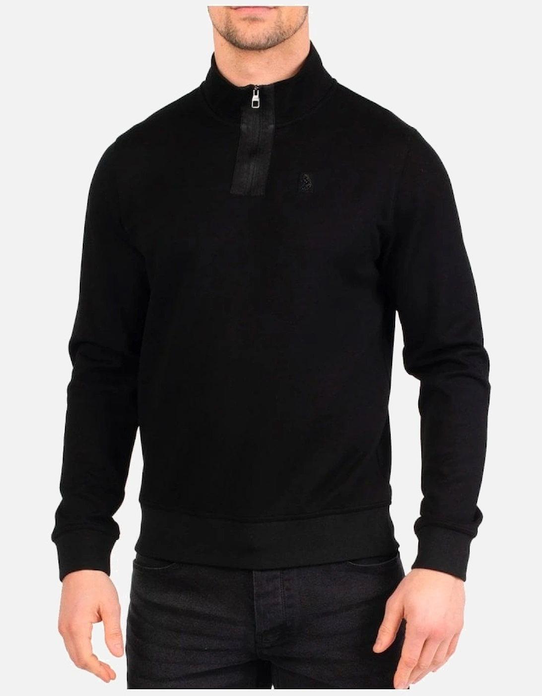 Mainline Full Hardy Zip Sweatshirt Jet Black