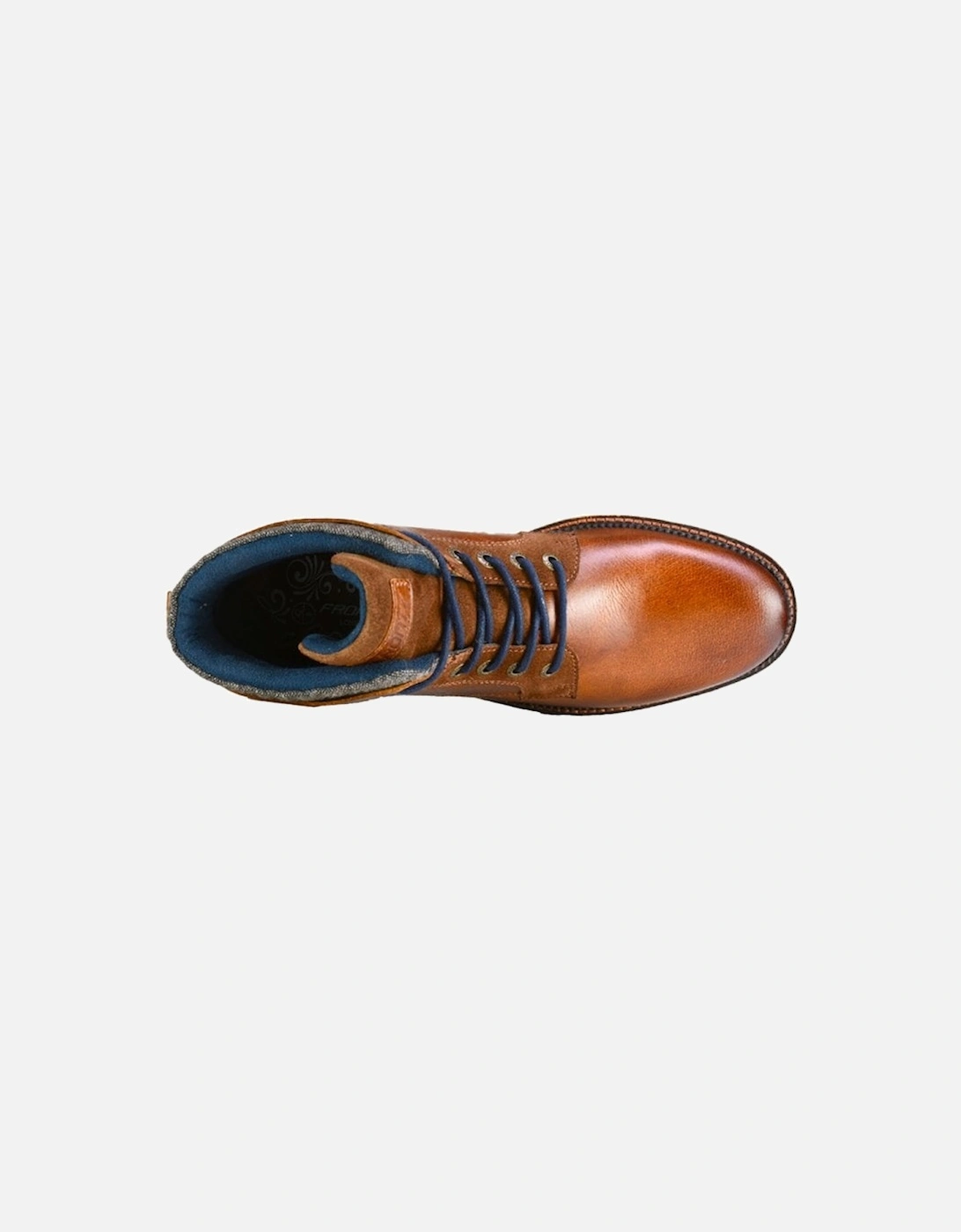 Mens Leather Smart Casual Lace Boot Watson Tan