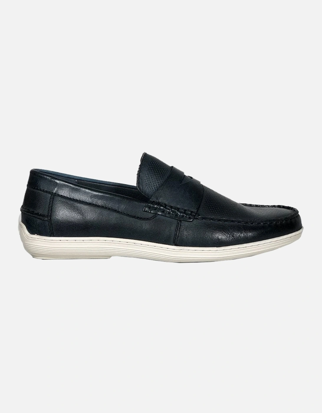 Hamilton Mens Soft Driver Slip on Navy, 5 of 4