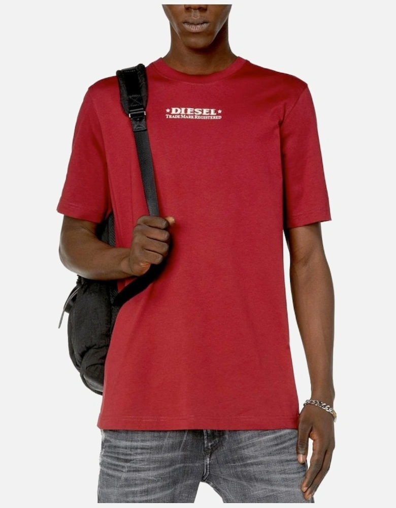 Mens T-Just T Shirt Deep Red