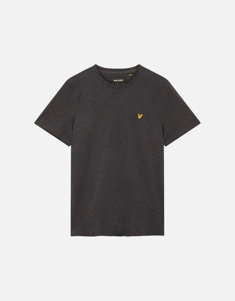 Lyle & Scott Mens Organic Regular Fit T Shirt Charcoal Marl