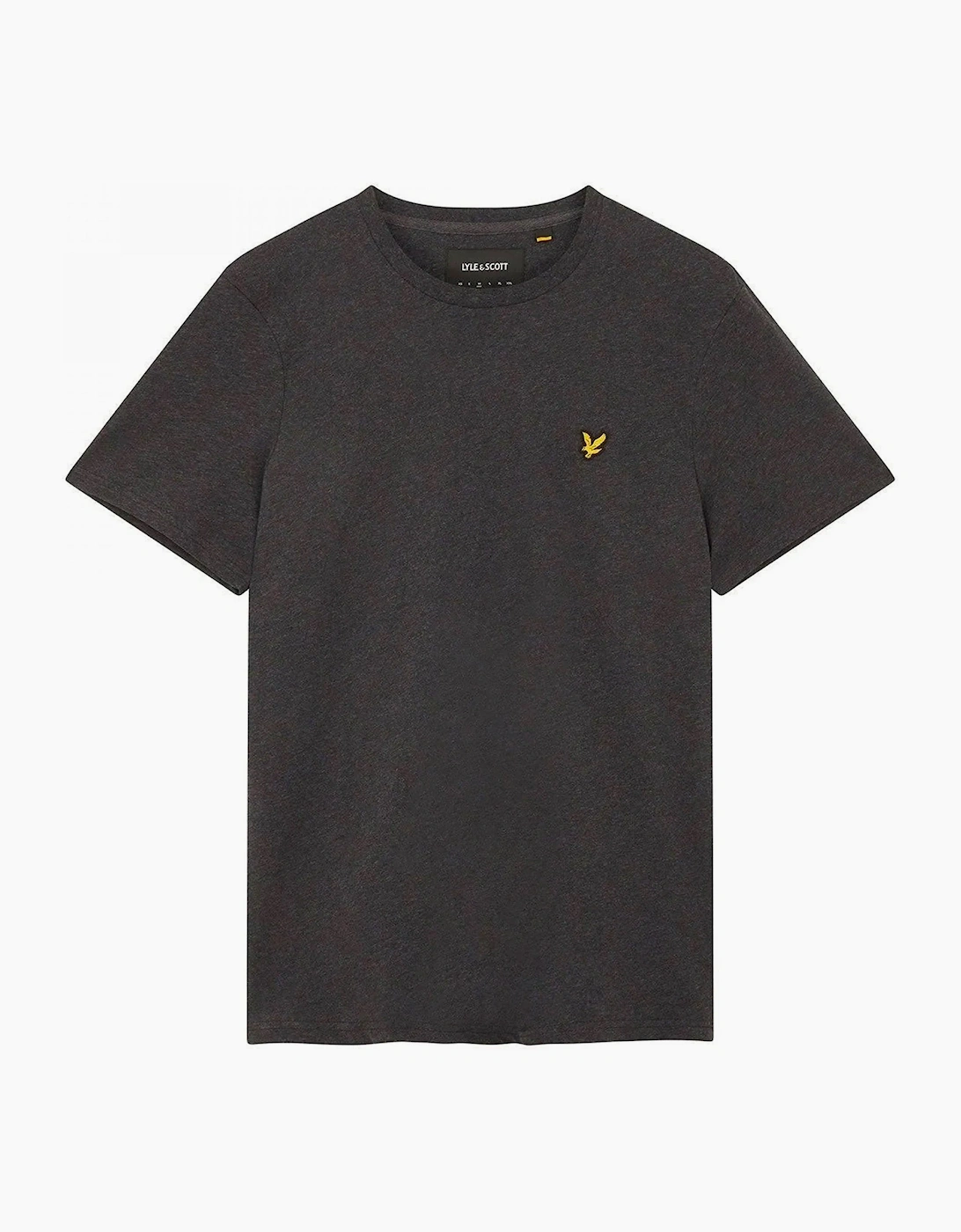 Lyle & Scott Men's Lyle & Scott Mens Organic Regular Fit T Shirt Charcoal Marl - Grey