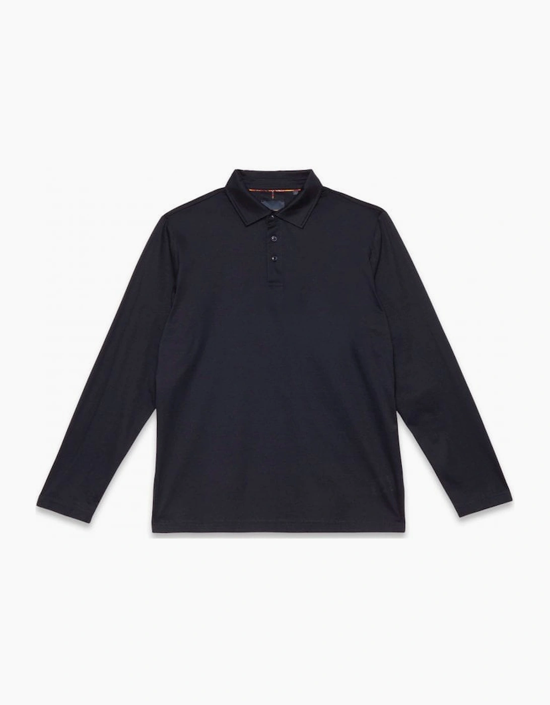 Men's Guide Premium Long Sleeve Jersey Polo Shirt Navy - Size: 38