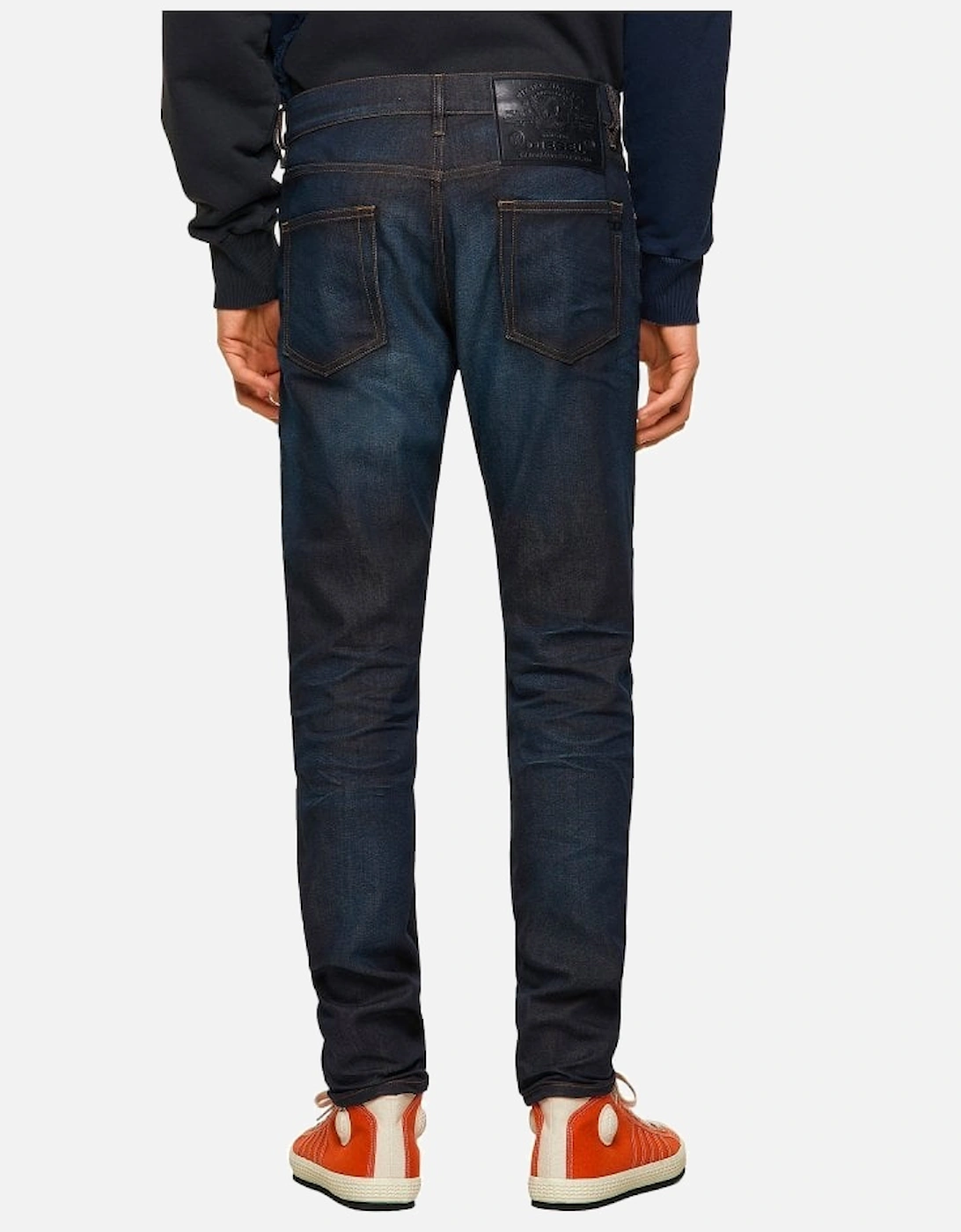 Mens D-strukt Denim Slim Tapered Jean Dark Blue 09A45