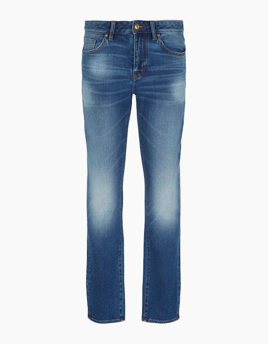 Armani Exchange Men's Blue Skinny Fit Indigo Denim Jean 1500 Indigo Denim  32/32 32W 32L