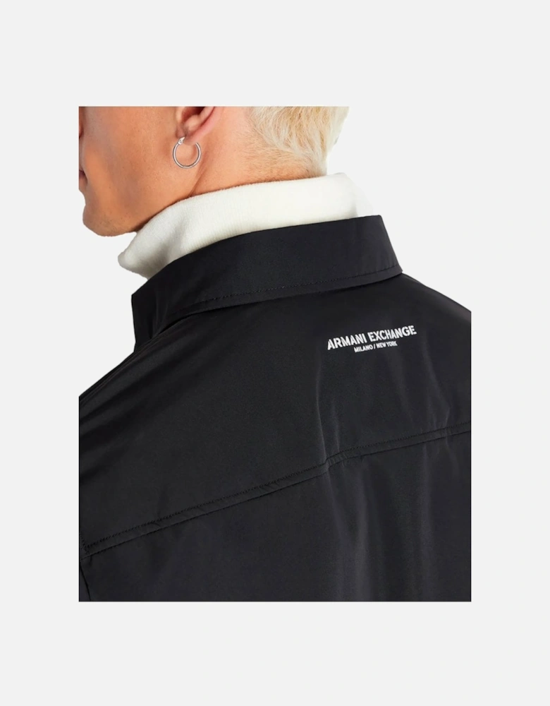 Man Woven Blouson Jacket Black