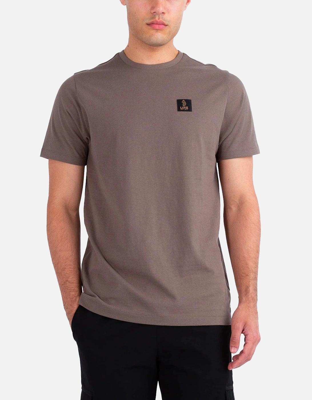 Luke Brunei Patch T Shirt Mushroom, 7 of 6