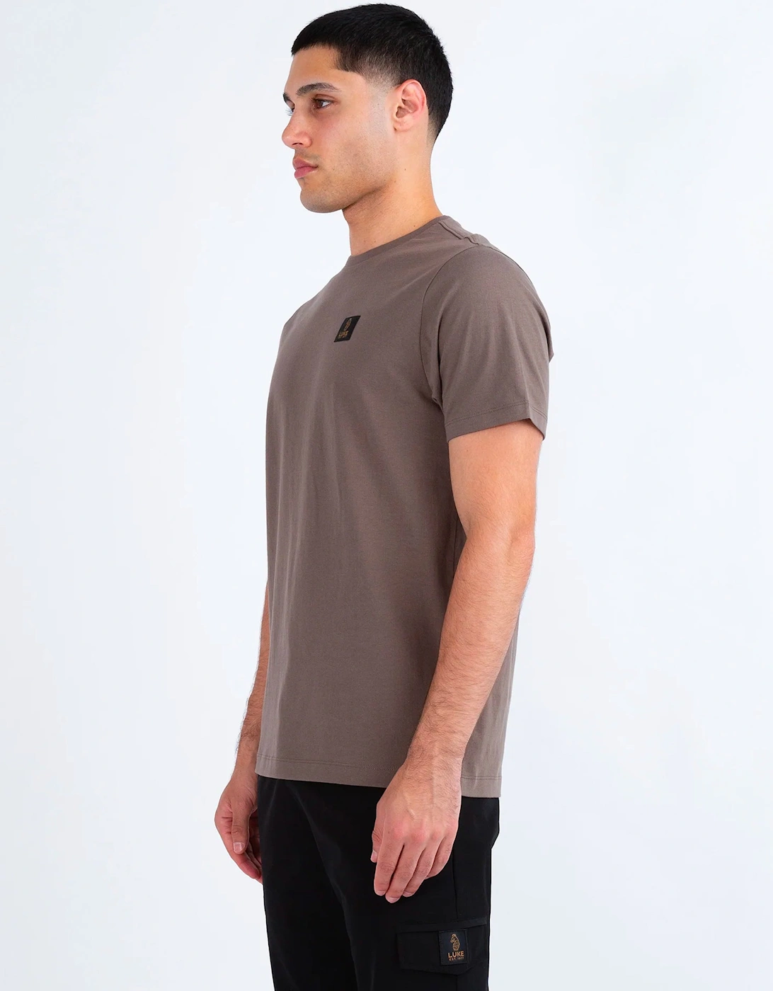 Luke Brunei Patch T Shirt Mushroom