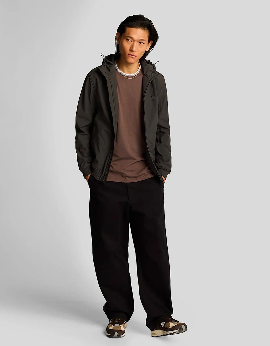 Lyle & Scott Tipped Superfine T Shirt Plum Truffle