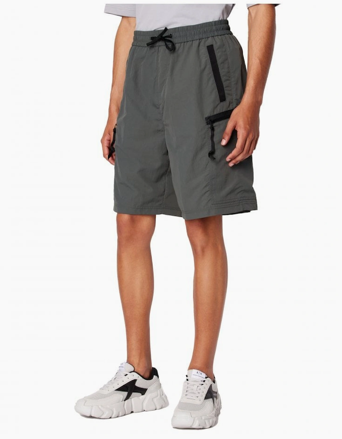 Armani Exchange Men's Grey Shorts Urban Chic - Size 32/34
