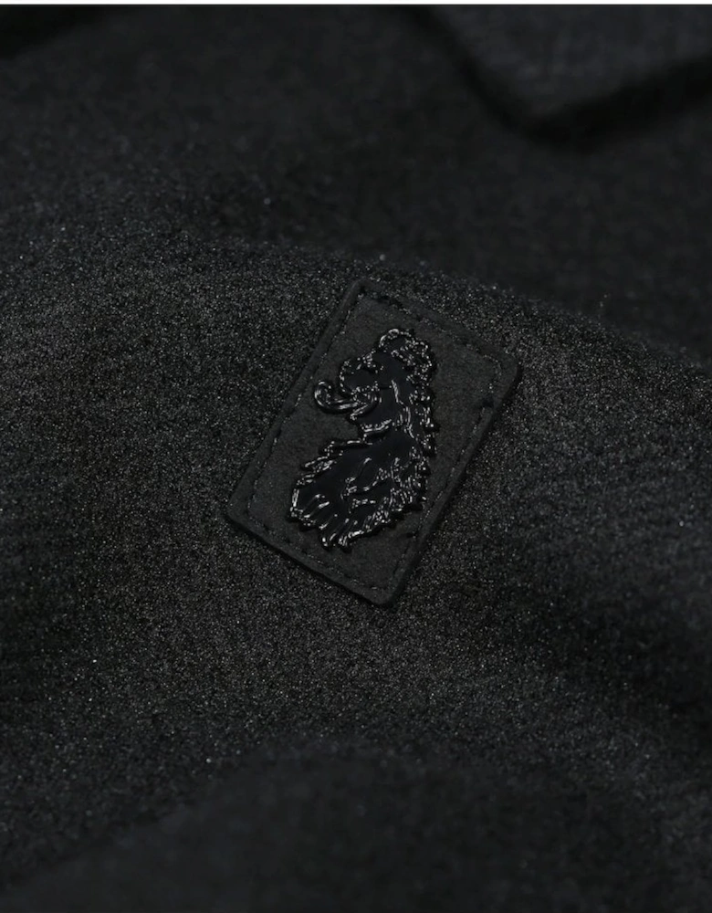 Back Bone Zip Through Jacket Black