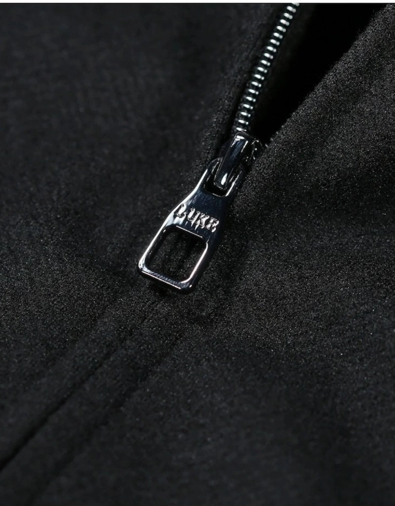 Back Bone Zip Through Jacket Black