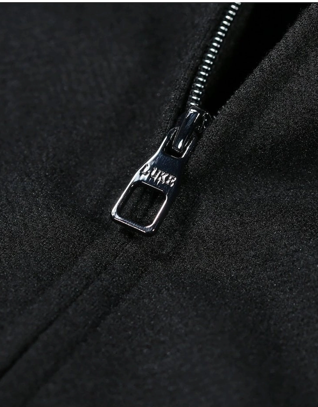 Back Bone Zip Through Jacket Black