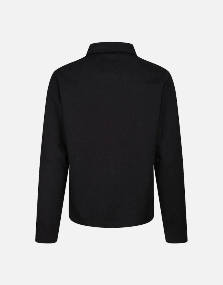 Back Bone Zip Through Jacket Black