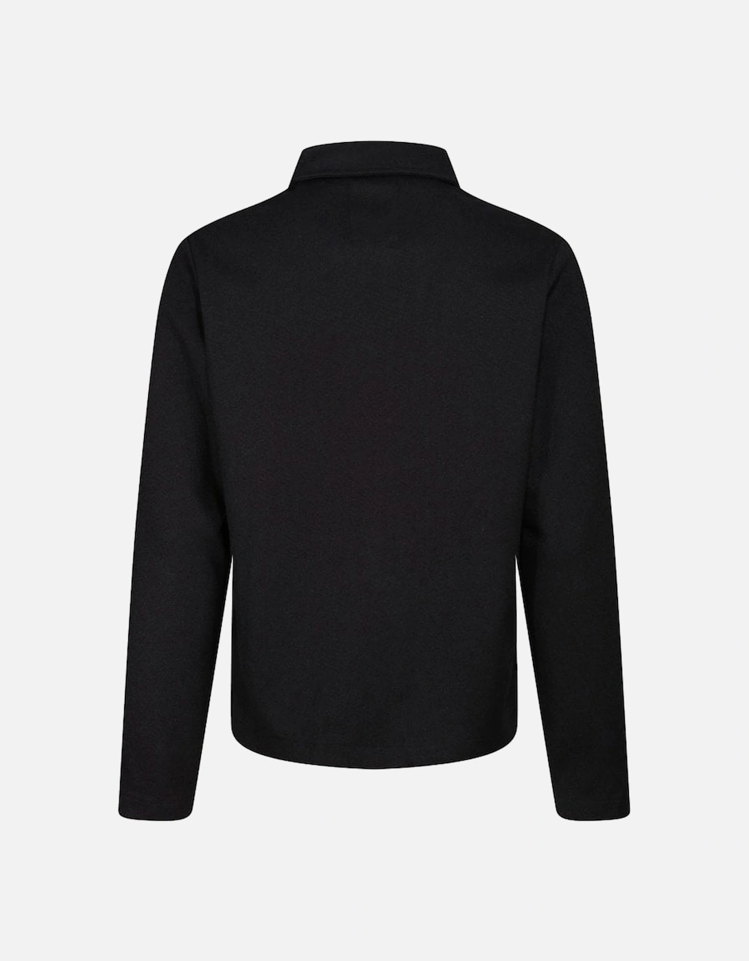 Back Bone Zip Through Jacket Black