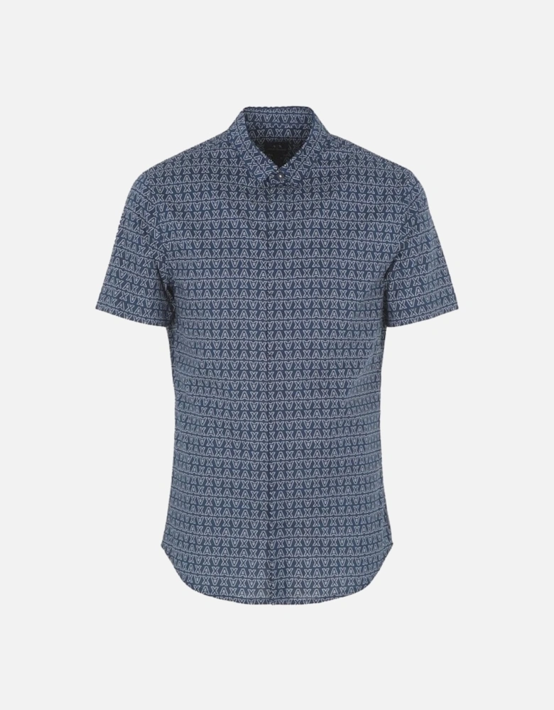 Man Woven Shirt Navy