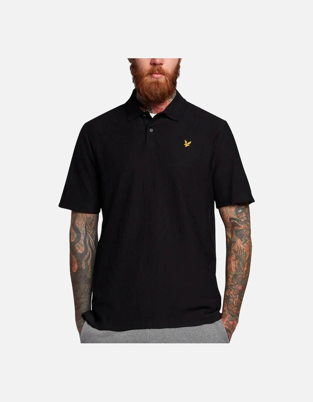 Lyle & Scott Grit Polo Shirt Jet Black