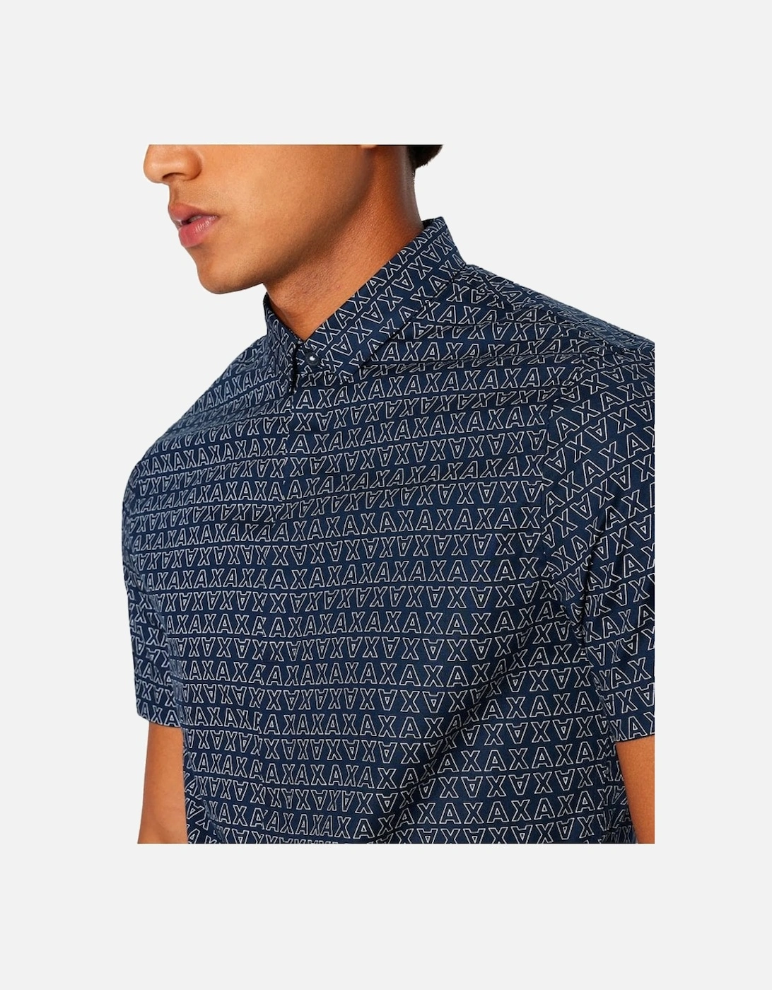 Man Woven Shirt Navy