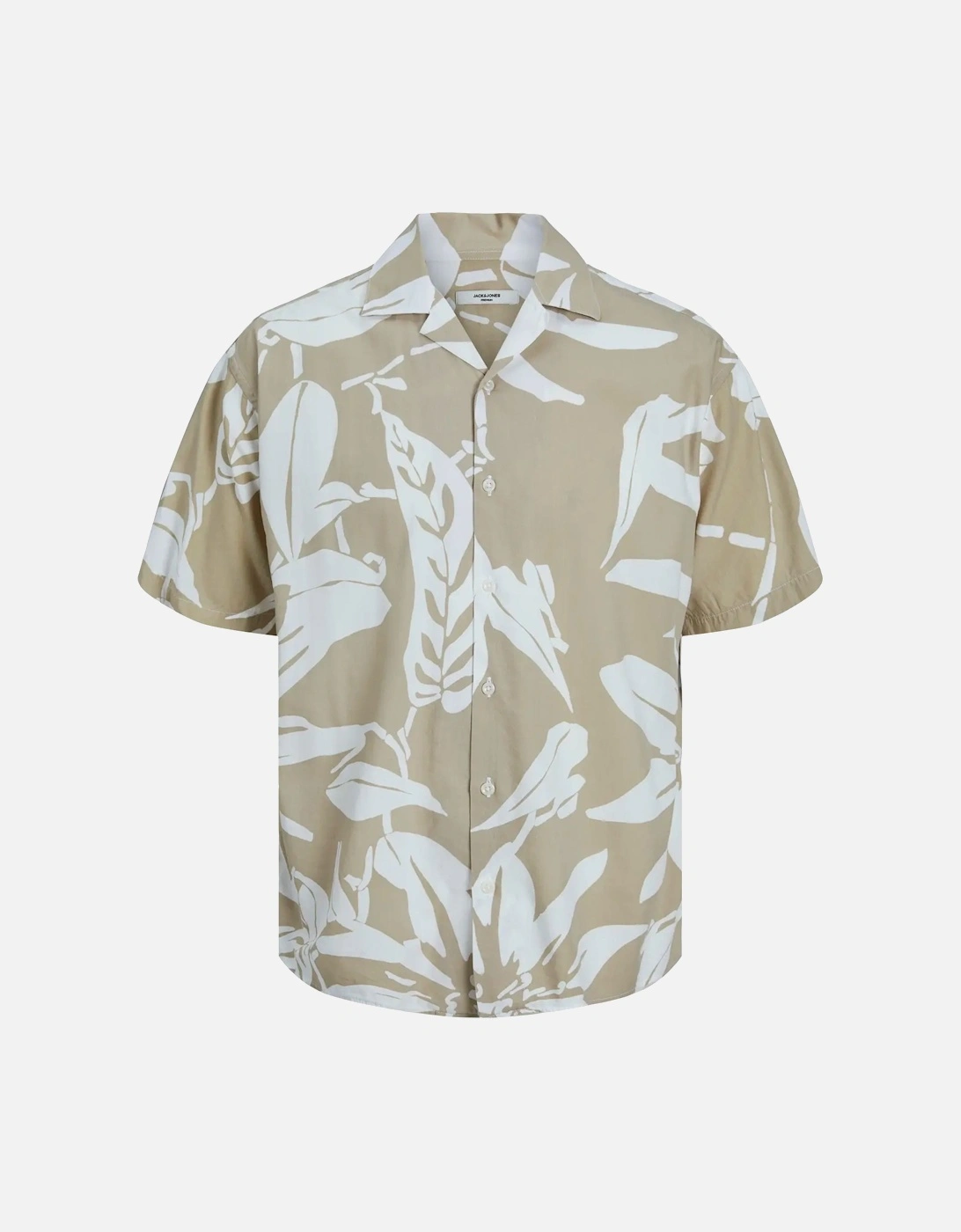 Print Resort Short Sleeve Shirt White Pepper, 3 of 2