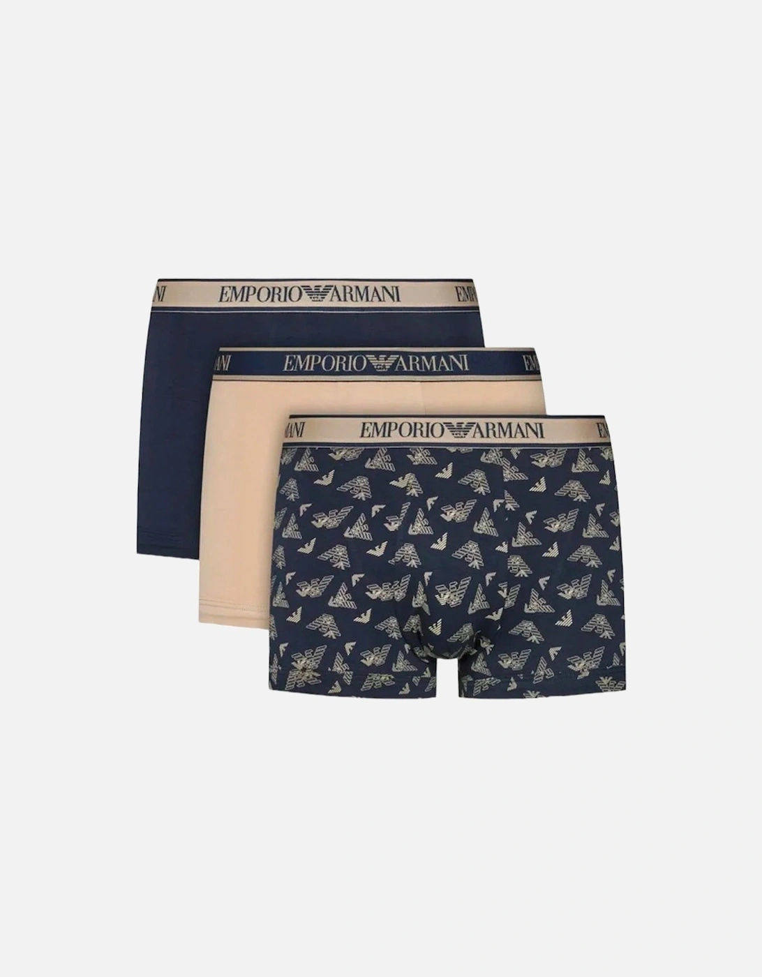 3 Pack Trunk Navy/Beige, 2 of 1