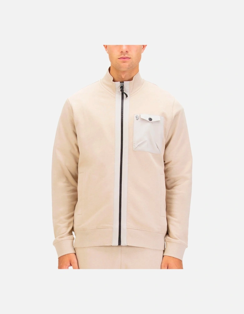 Sutton 1000 Zip Through Sweat Stone