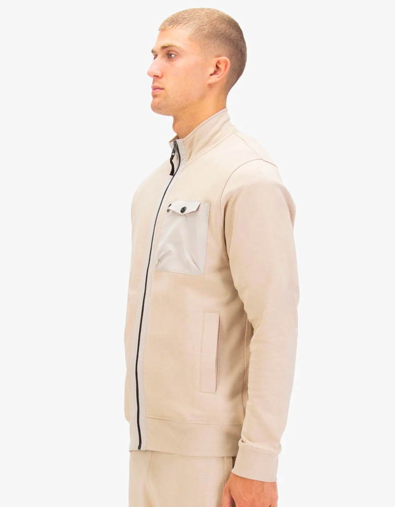 Sutton 1000 Zip Through Sweat Stone