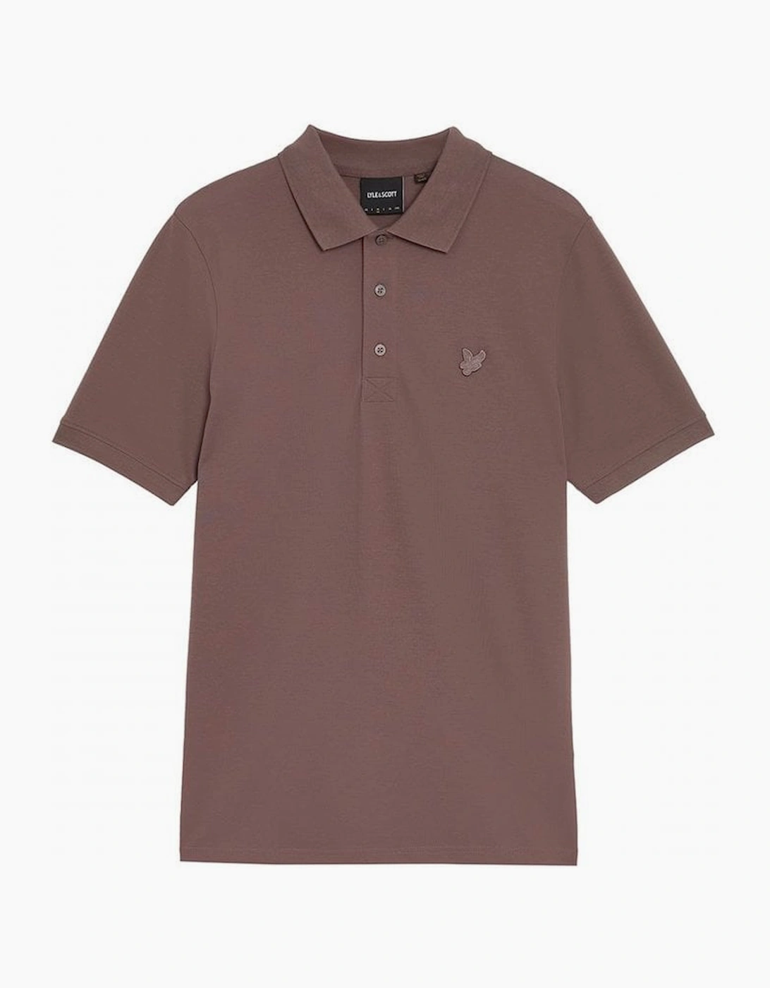 Men's Lyle & Scott Superfine Polo Shirt Tonal Plum Truffle - Brown - Size: 38