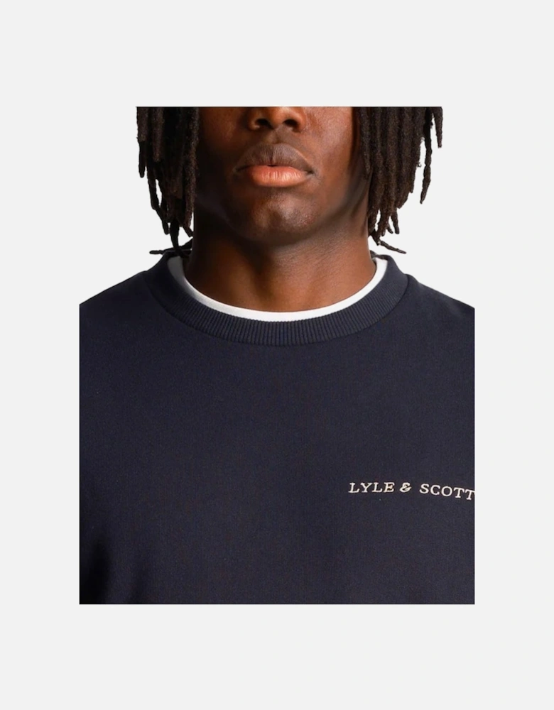 Lyle & Scott Embroidered Crew Neck Sweatshirt Gunmetal
