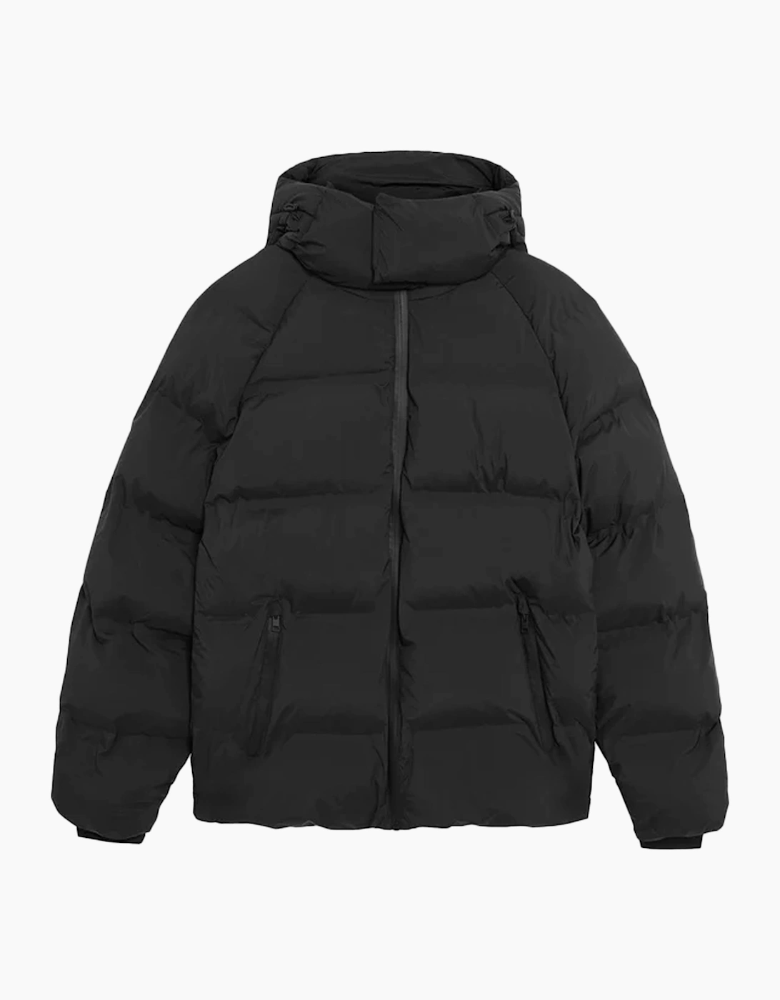 Men's Lyle & Scott Welded Puffer Jacket Jet Black - Size: 38/Regular