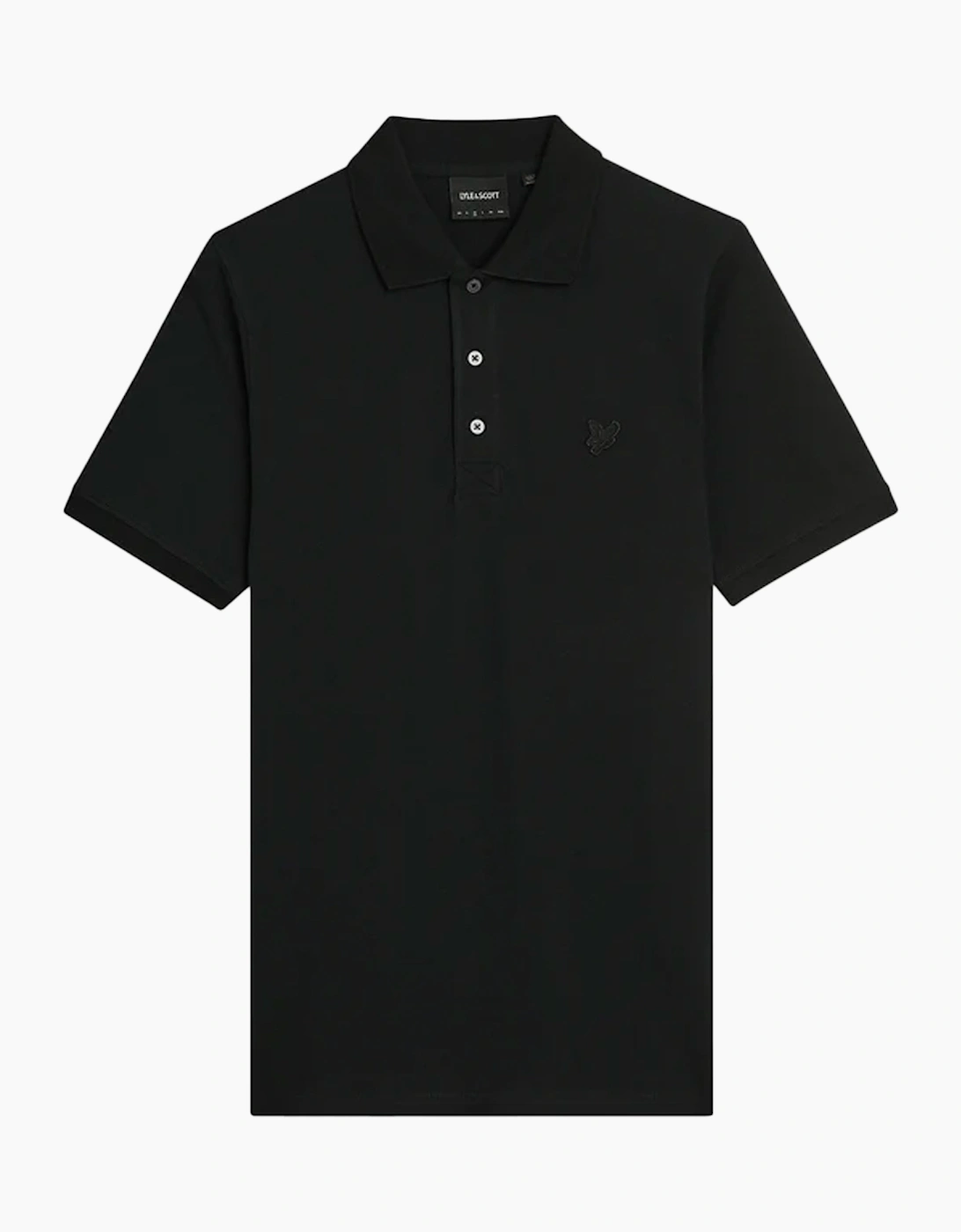 Lyle And Scott Men's Black Lyle & Scott Superfine Polo Shirt Jet  44 Xxl