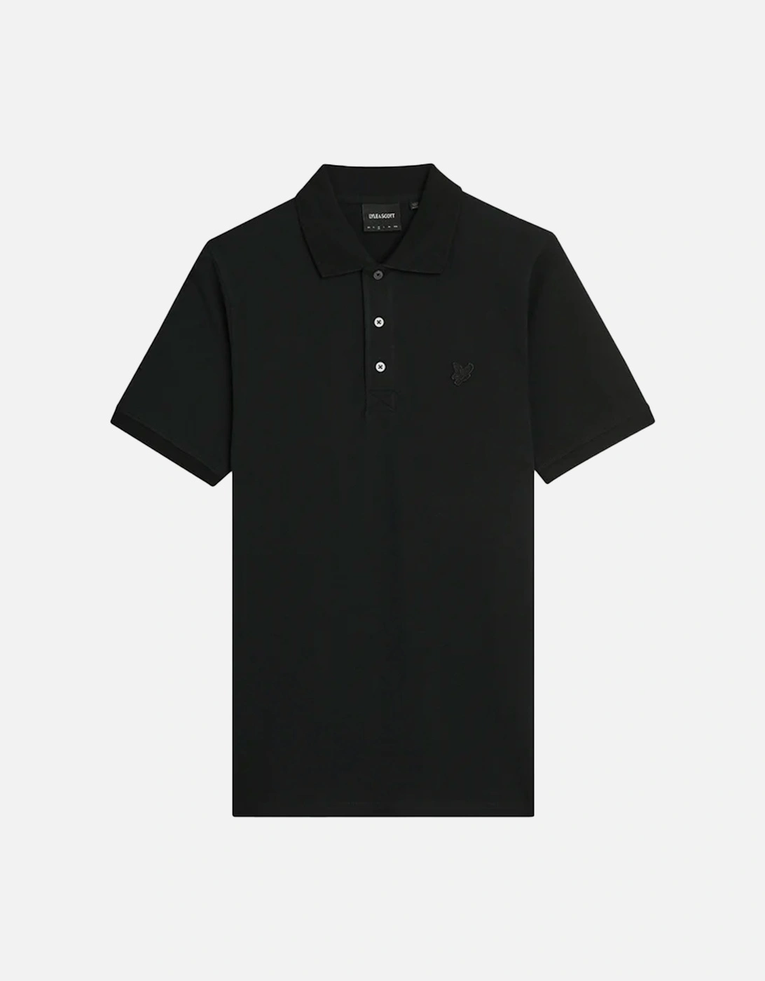 Lyle & Scott superfine polo shirt JET BLACK, 4 of 3