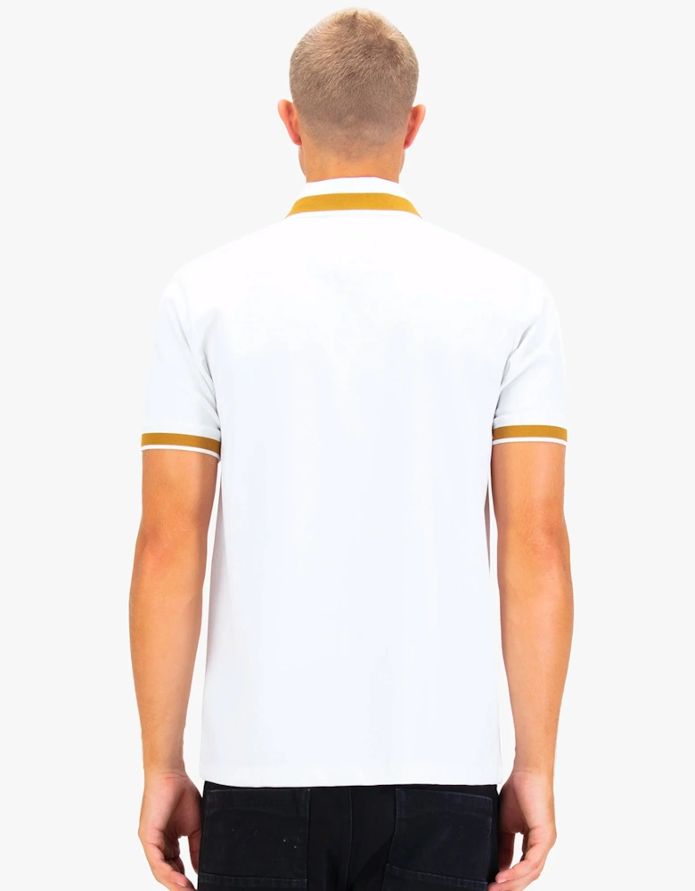 Makati Detailed Polo White