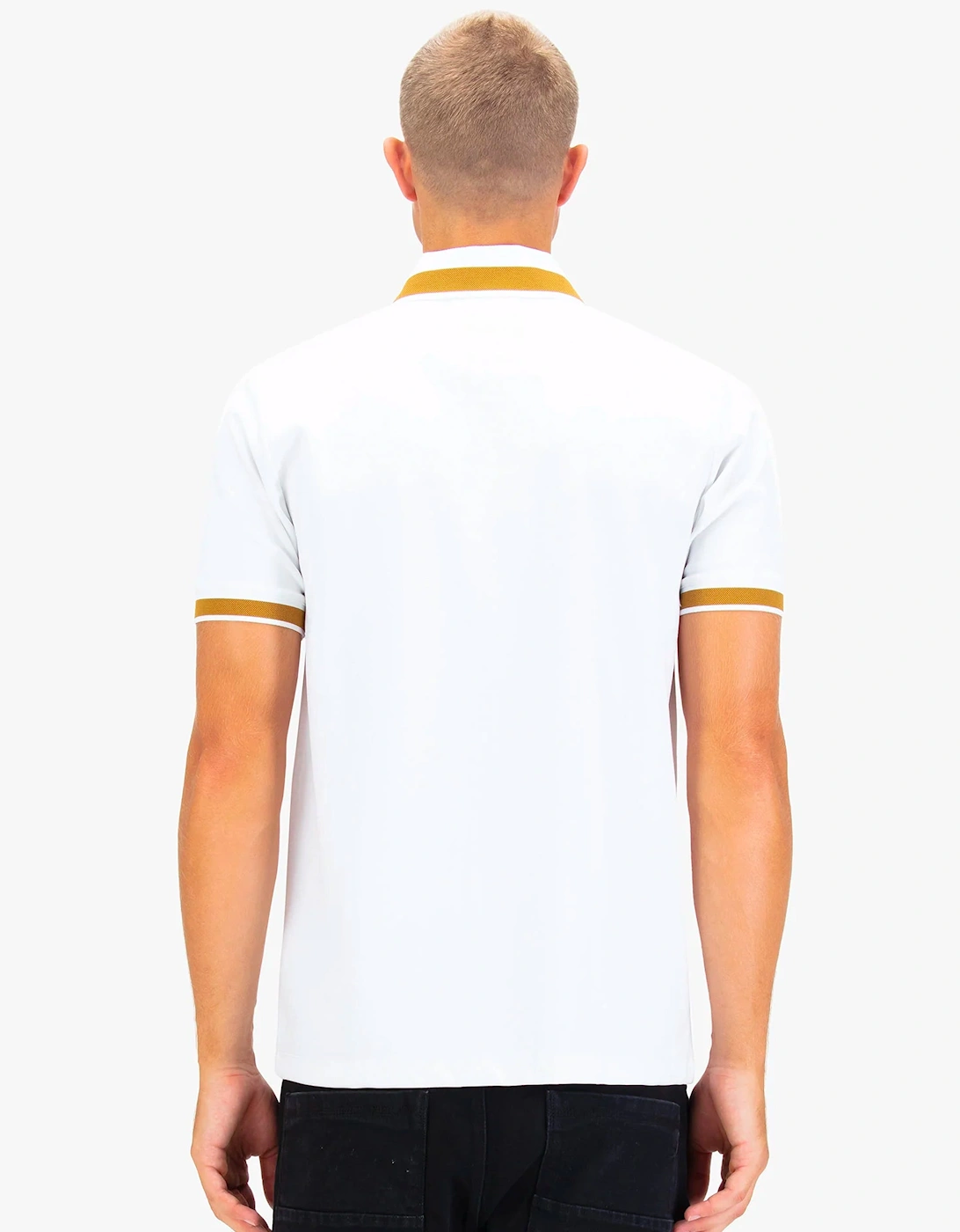 Makati Detailed Polo White