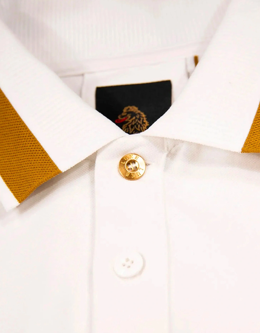 Makati Detailed Polo White