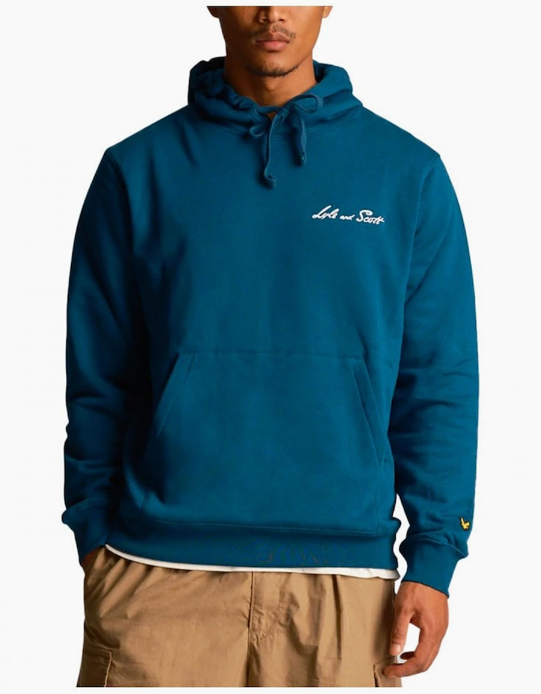 Lyle And Scott Men's Blue Lyle & Scott Graphic Ski Hoodie Apres Navy - Size: 38