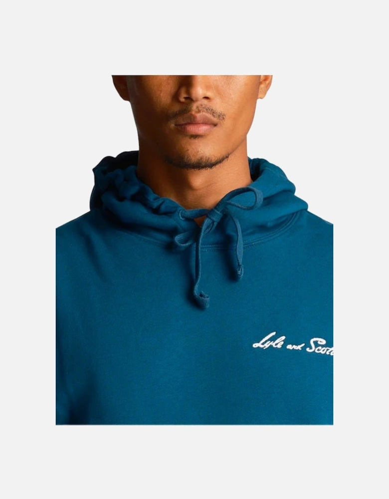 Lyle & Scott Graphic Ski Hoodie Apres Navy