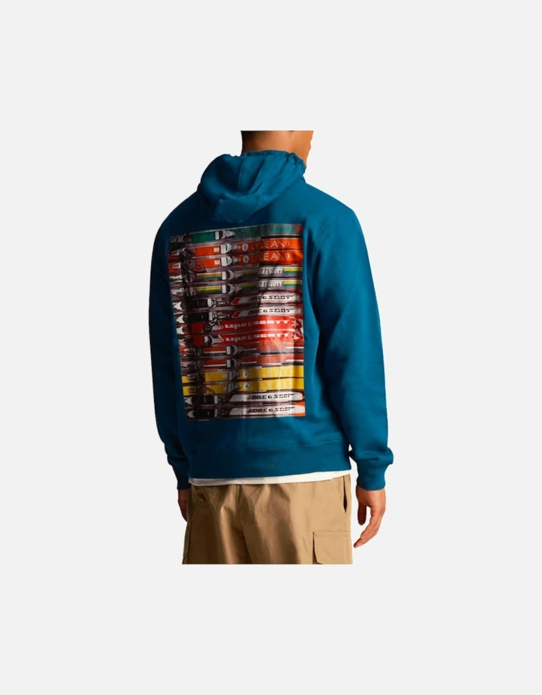 Lyle & Scott Graphic Ski Hoodie Apres Navy