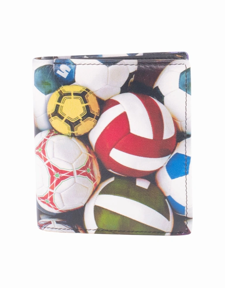 Leather Retro Football Wallet Black