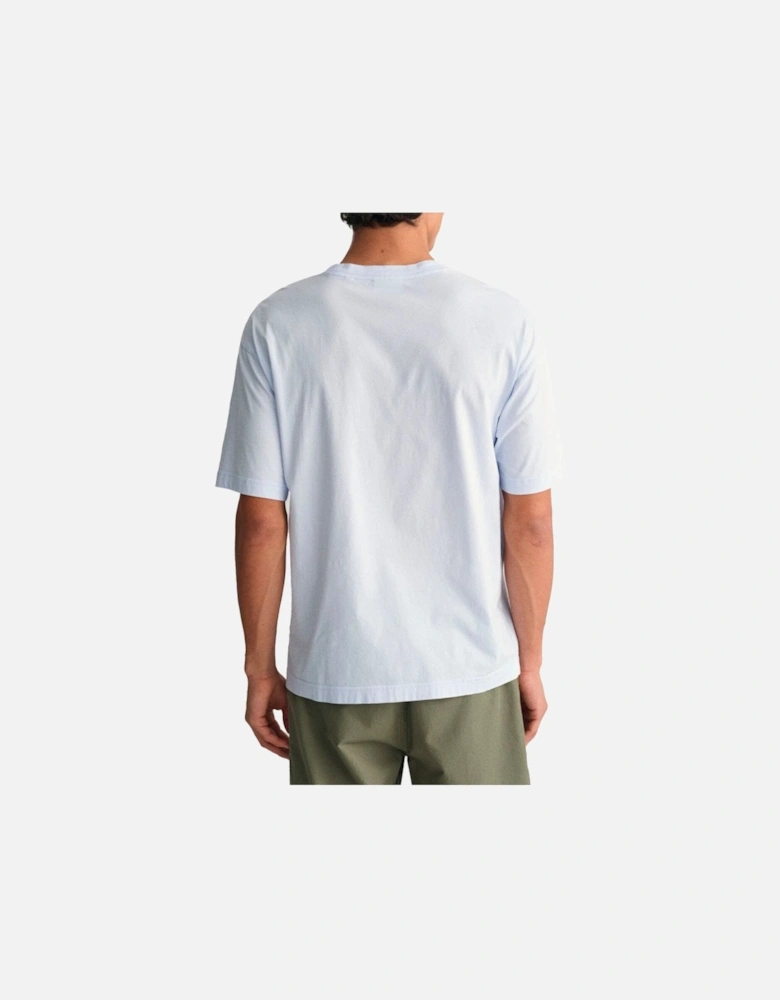Washed Graphic Tshirt Light Blue