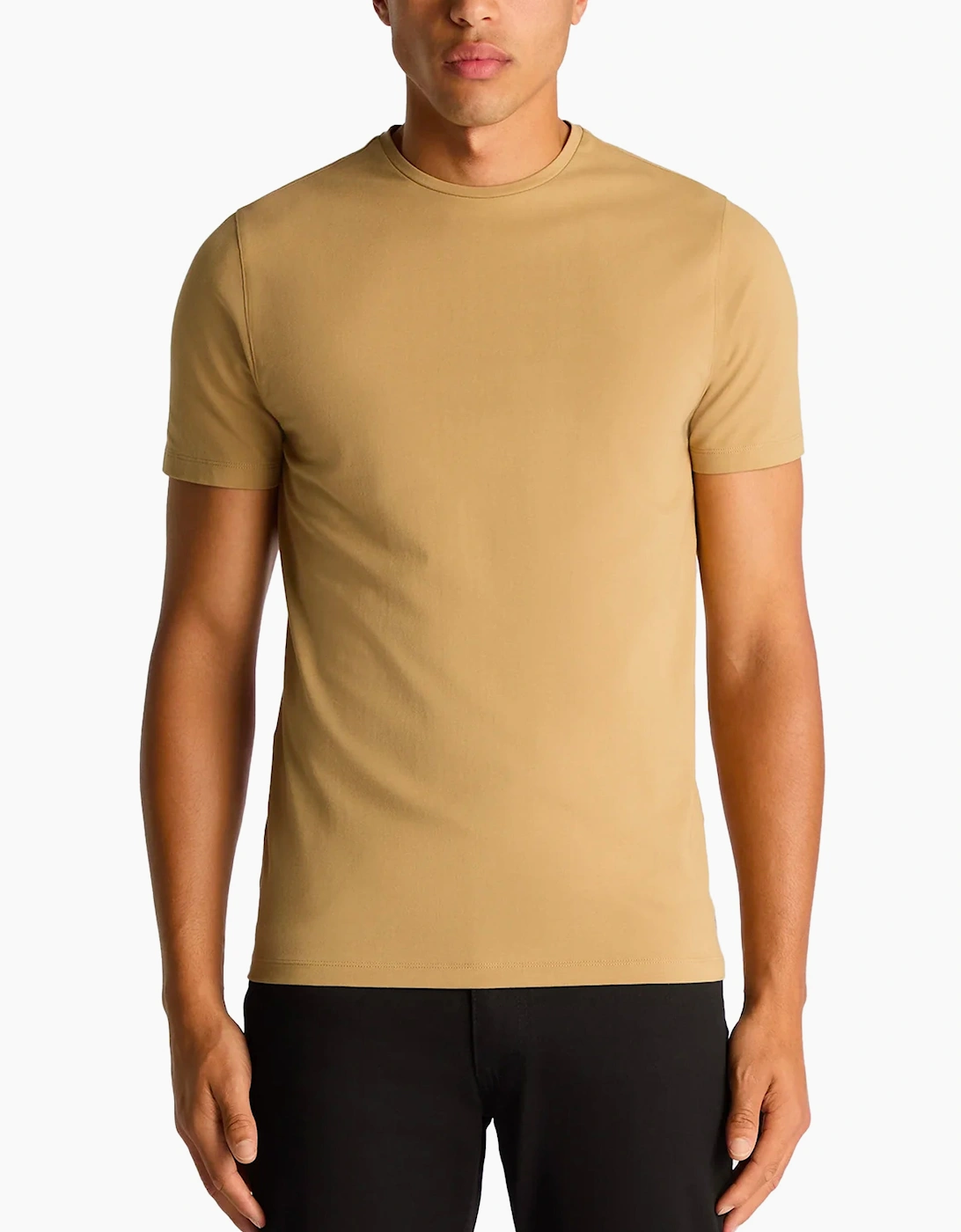 Remus Uomo Men's Remus Uomo Premium Quality Crew Neck T-Shirt Canvas - Yellow