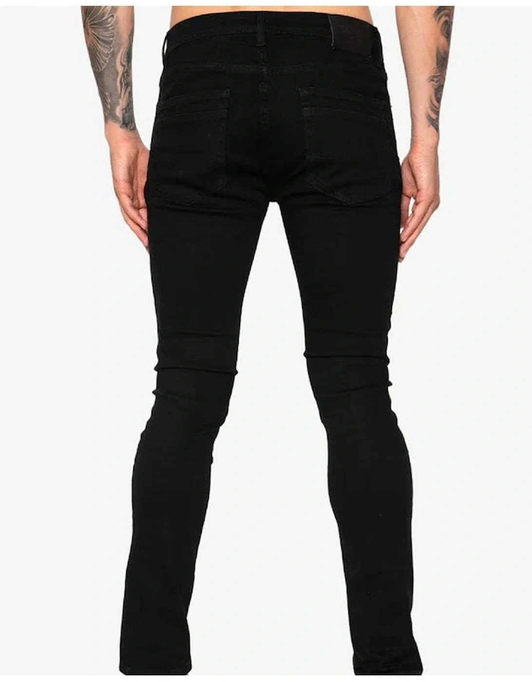 Grover Flextreme Rinse Wash Super Stretch Denim Black Black