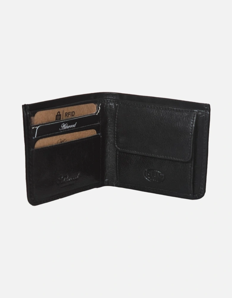 Ashwood RFID Leather Mens Wallet Black