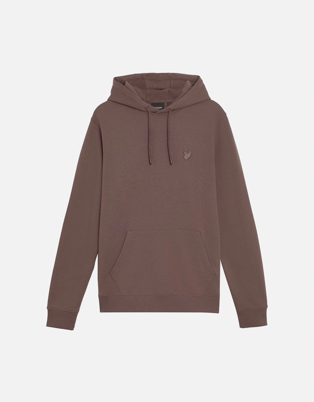 Lyle & Scott Lyle superfine pullover hoodie PLUM TRUFFEL, 6 of 5