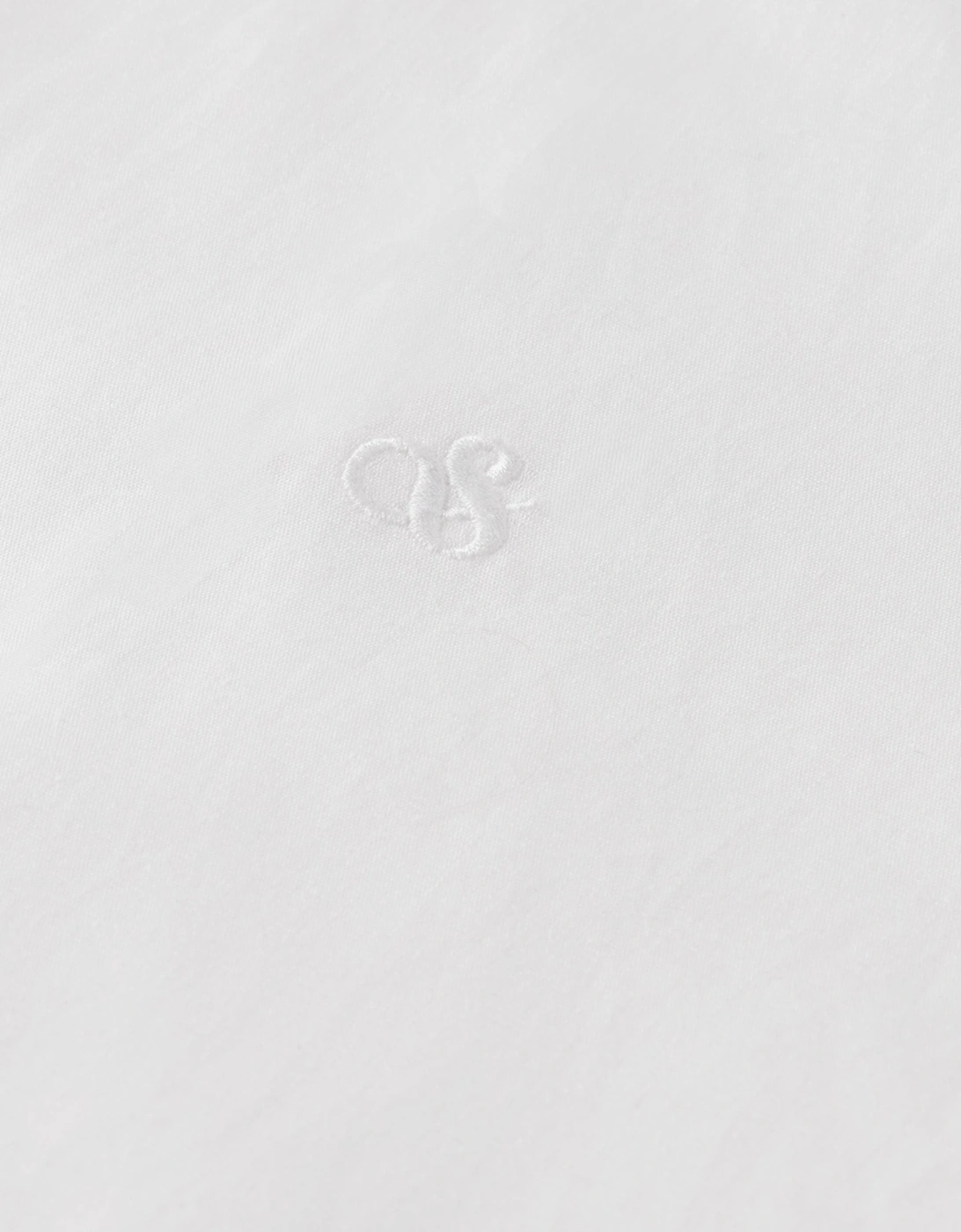 cotton poplin stretch LS shirt WHITE