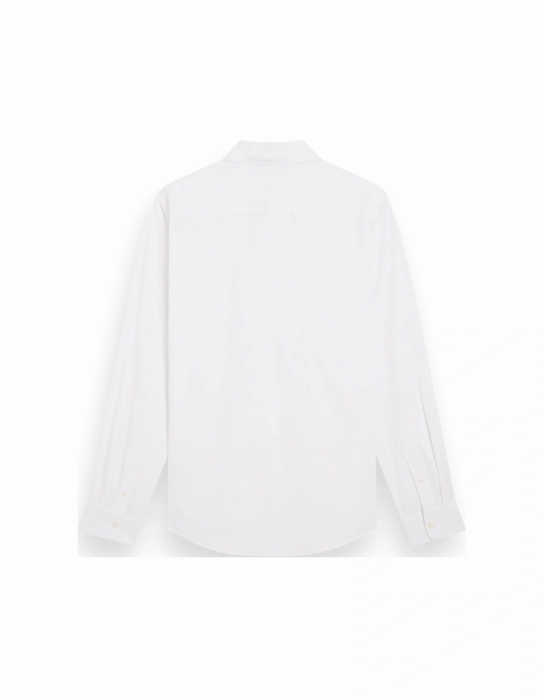 cotton poplin stretch LS shirt WHITE